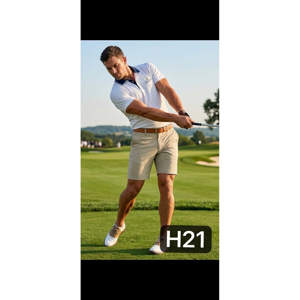 FootJoy Mens Sz 34 Gray Golf Shorts Performance Stretch Flat Front Chino FJ